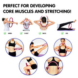 Yoga & Pilates: Powertrain Pilates Ring Band Yoga Home Workout Exercise Band Pink