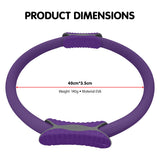 Exercise Bikes: Powertrain Pilates Ring Band Yoga Home Workout Exercise Band Purple