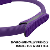 Exercise Bikes: Powertrain Pilates Ring Band Yoga Home Workout Exercise Band Purple