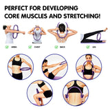 Exercise Bikes: Powertrain Pilates Ring Band Yoga Home Workout Exercise Band Purple