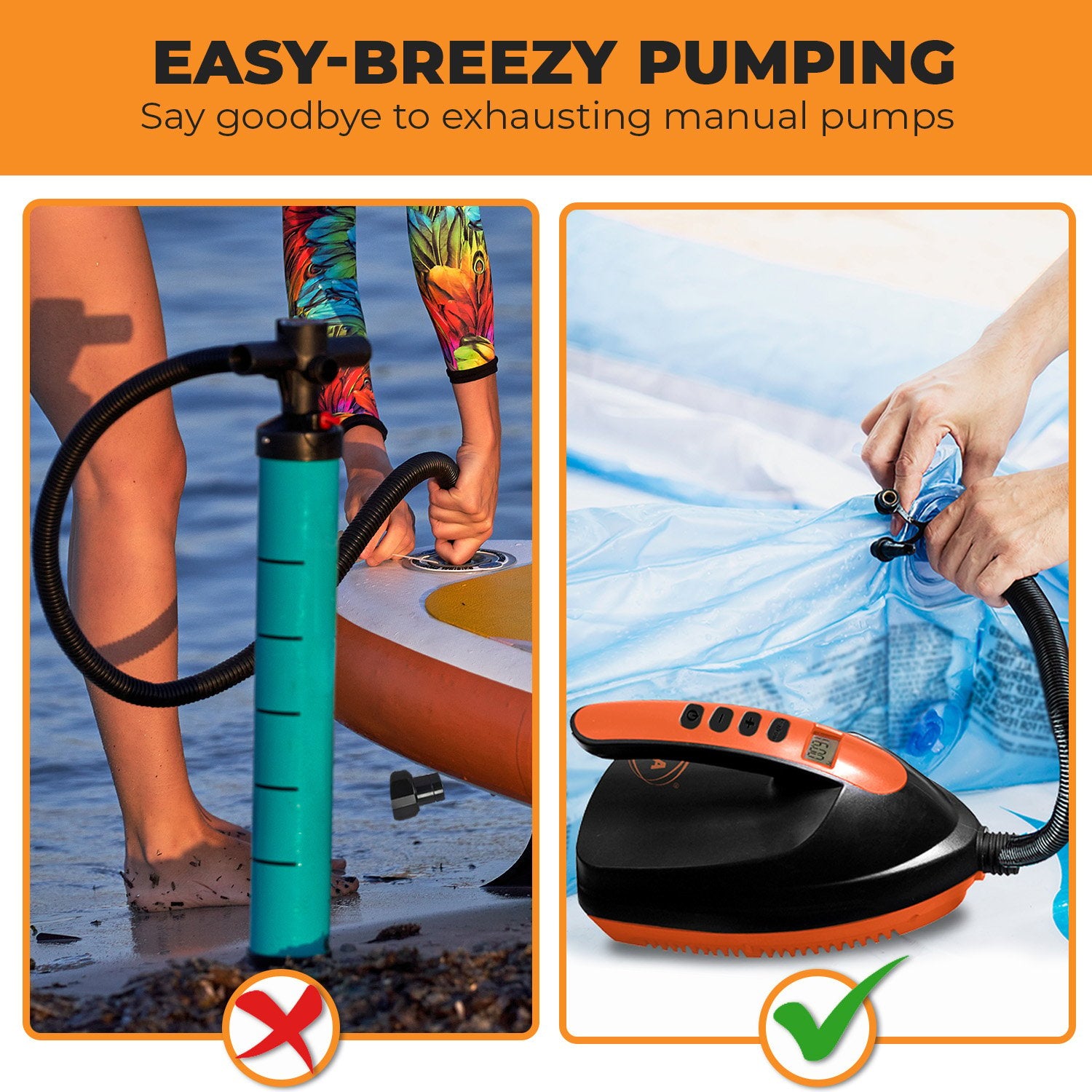 Air Pumps: Kahuna Portable Electric Air Pump 12V for Inflatable Paddle Boards