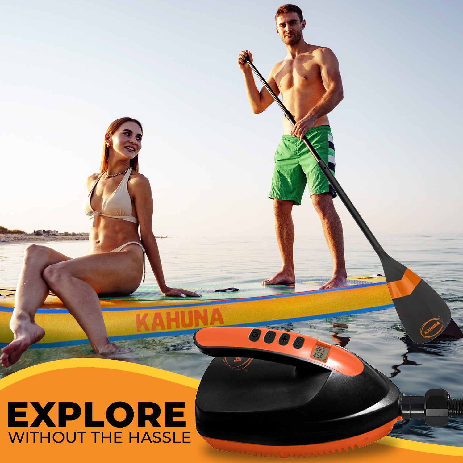 Air Pumps: Kahuna Portable Electric Air Pump 12V for Inflatable Paddle Boards