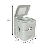 Sewage Pumps: Wallaroo 20l Camping Portable Toilet Press Flush Pump