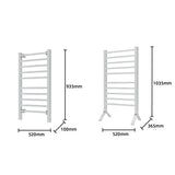 Drying Racks & Hangers: Pronti Heated Towel Rack Electric Bathroom Towel Rails Warmer Ev-160- Silver