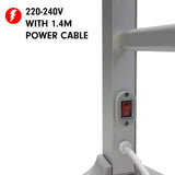 Drying Racks & Hangers: Pronti Heated Towel Rack Electric Bathroom Towel Rails Warmer Ev-160- Silver