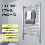 Drying Racks & Hangers: Pronti Heated Towel Rack Electric Bathroom Towel Rails Warmer Ev-160- Silver