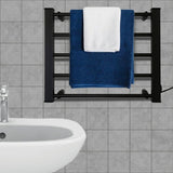 Drying Racks & Hangers: Pronti Heated Towel Rack Electric Bathroom Towel Rails Warmer Ev-90 -black