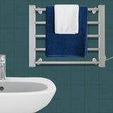 Drying Racks & Hangers: Pronti Heated Towel Rack Electric Bathroom Towel Rails Warmer Ev-90- Silver