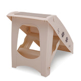Dog Steps & Ramps: Furtastic Foldable Pet Stairs In White - 50cm Dog Ladder Cat Ramp