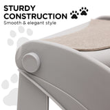 Dog Steps & Ramps: Furtastic Foldable Pet Stairs In Grey - 38cm Dog Ladder Cat Ramp