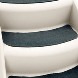 Dog Steps & Ramps: Furtastic 38cm Foldable Pet Stairs Ramp - White