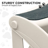 Dog Steps & Ramps: Furtastic 38cm Foldable Pet Stairs Ramp - White