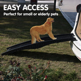 Dog Steps & Ramps: Furtastic 152cm Portable Dog Pet Ramp - Black