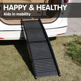 Dog Steps & Ramps: Furtastic 152cm Portable Dog Pet Ramp - Black