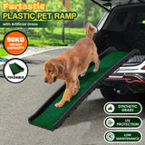 Dog Steps & Ramps: Furtastic Foldable Dog Ramp with Poly-Grass Grip Surface Non-Slip UV Protection