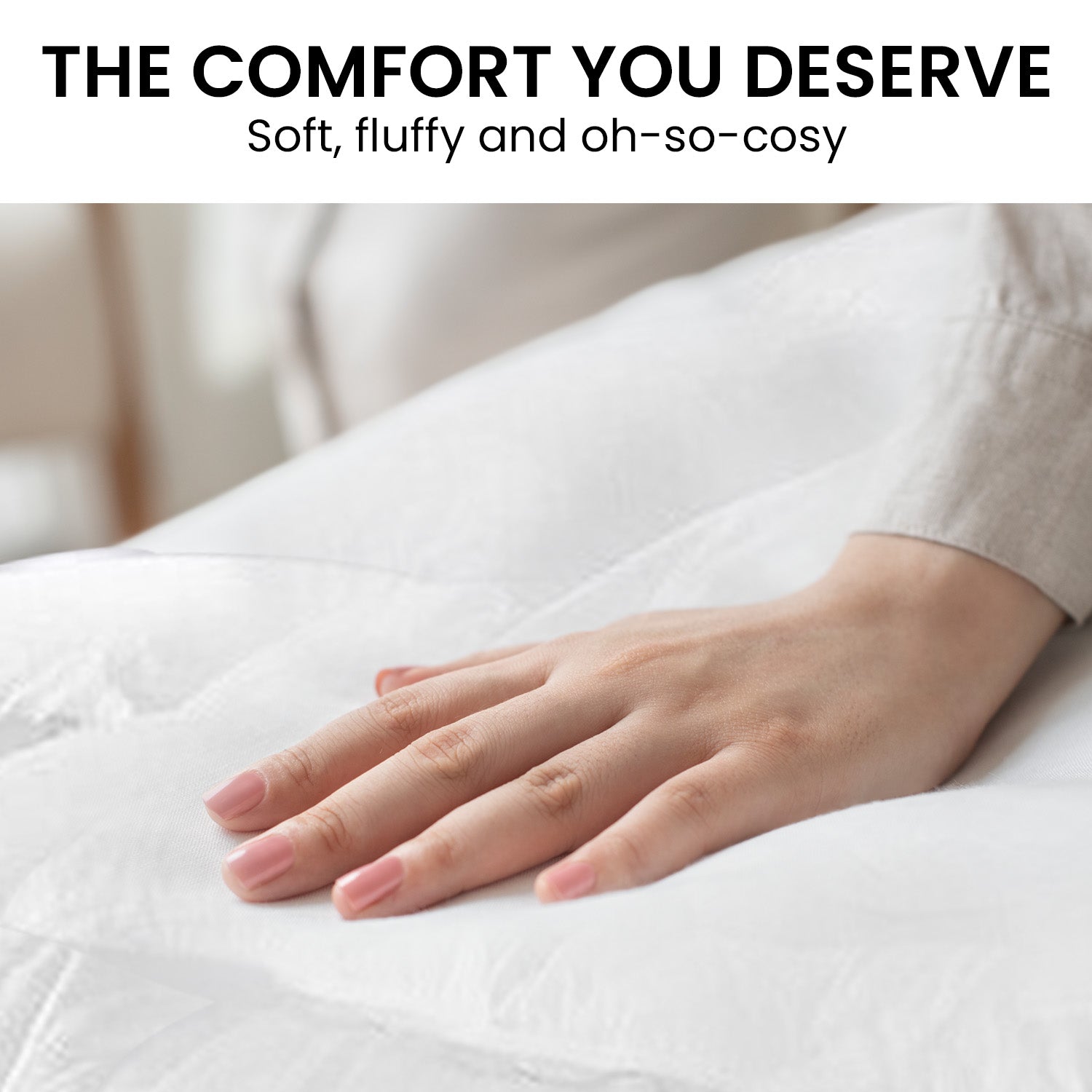 Quilts & Duvets: Laura Hill 500GSM Duck Down Feather Quilt Comforter Doona - Queen