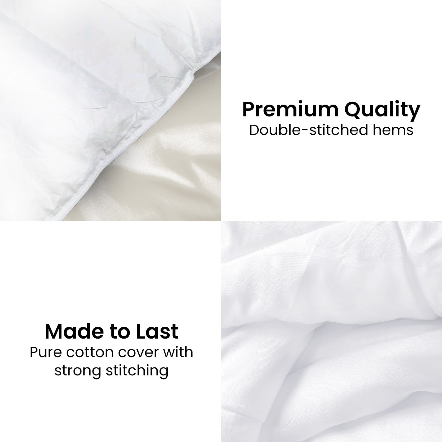 Quilts & Duvets: Laura Hill 500GSM Duck Down Feather Quilt Comforter Doona - Queen