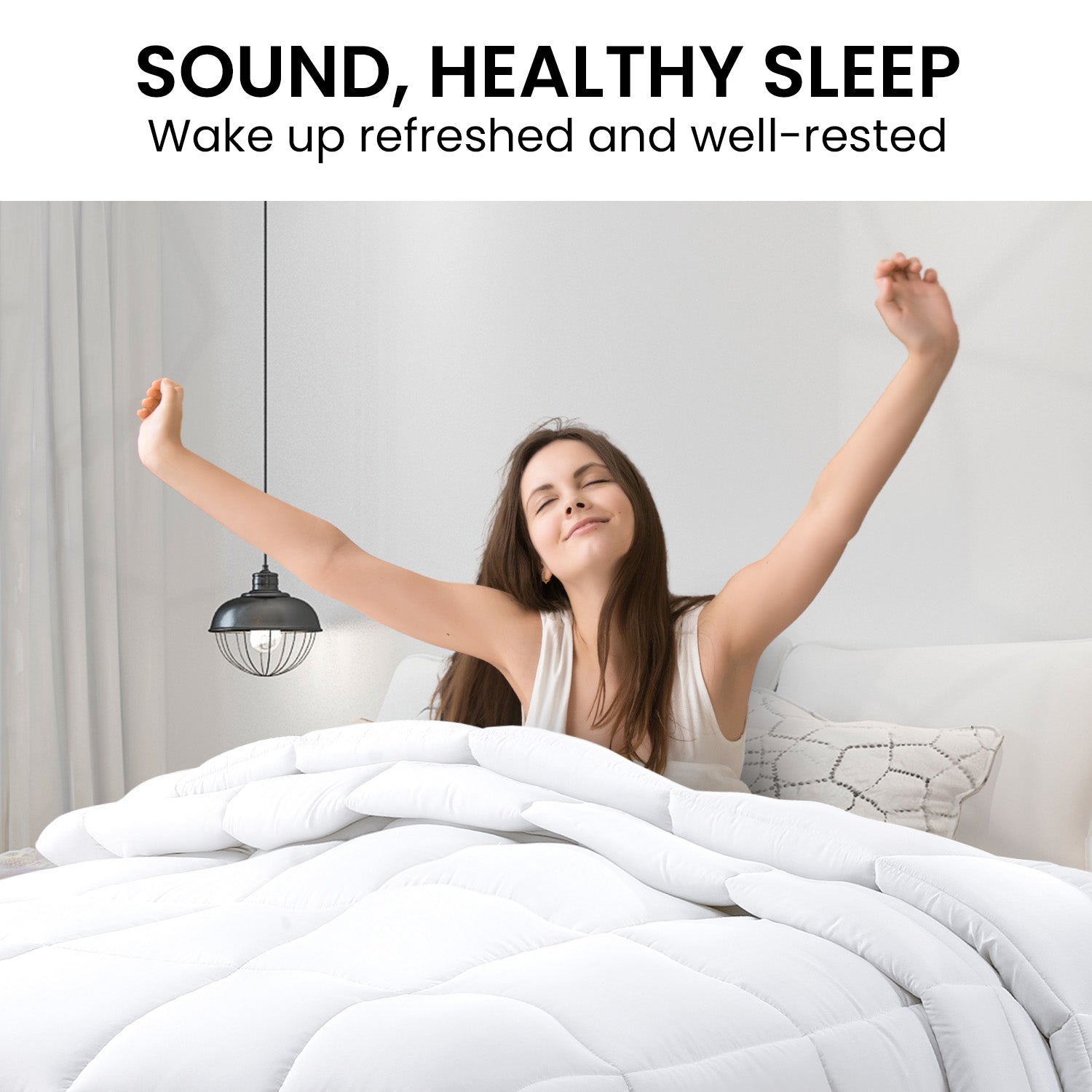 Quilts & Duvets: Laura Hill 700GSM Goose Down Feather Comforter Doona - Super King