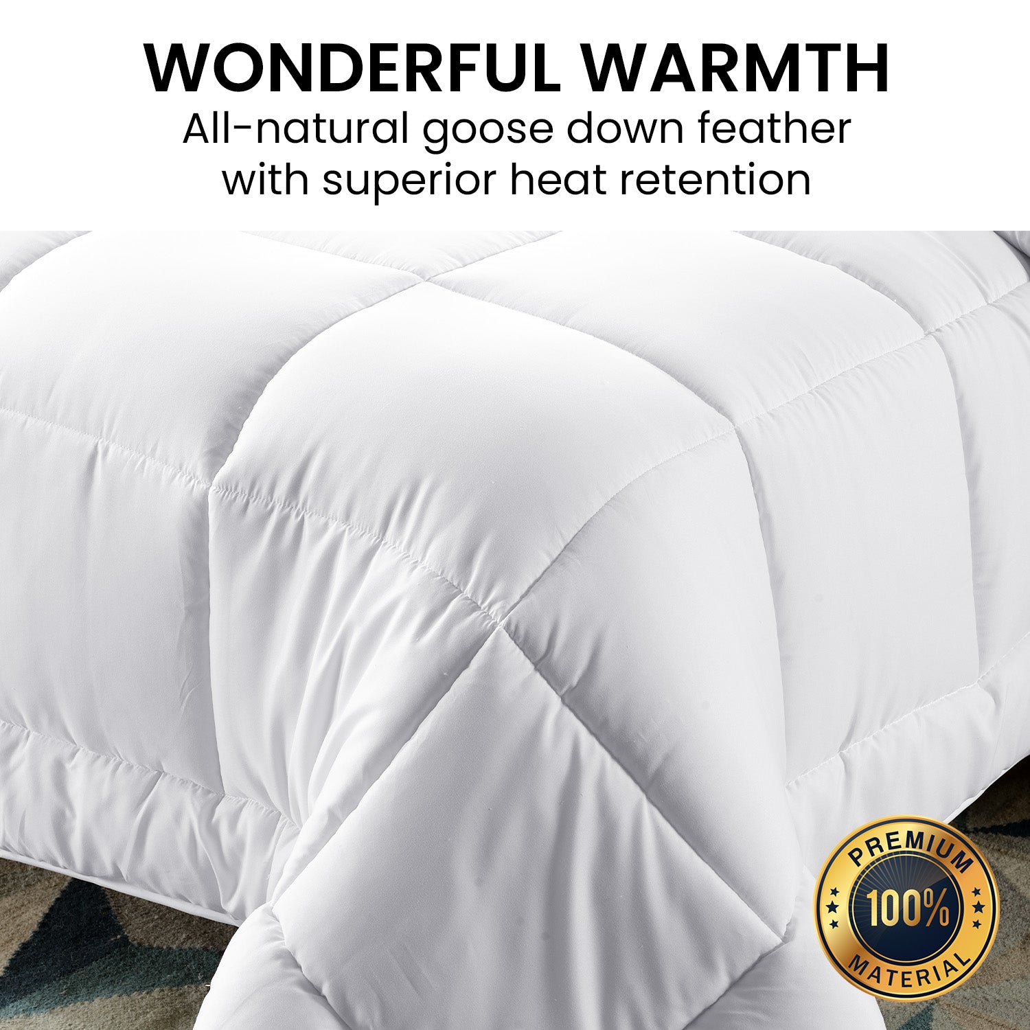Quilts & Duvets: Laura Hill 700GSM Goose Down Feather Comforter Doona - Super King
