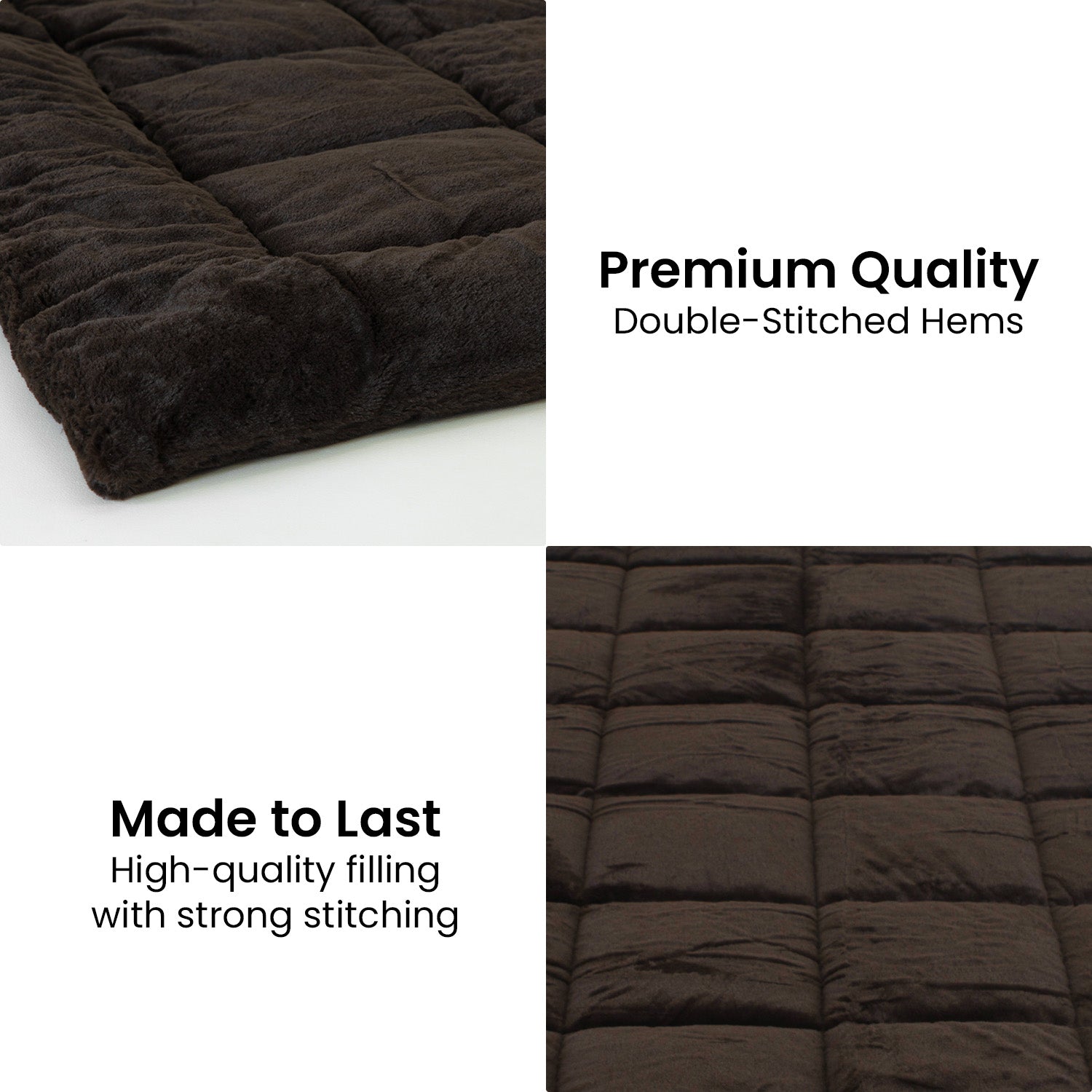 Quilts & Duvets: Laura Hill 600GSM Faux Mink Comforter Quilt Duvet Doona - Queen