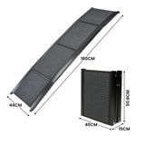 Dog Steps & Ramps: Furtastic Dog Ramp For Cars Pet Ramp For Puppy Medium Dogs Old Dogs & Cats Non-slip Felt Surface Aluminium Frame Folding Portable Safety Pet Stairs
