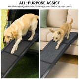 Dog Steps & Ramps: Furtastic Dog Ramp For Cars Pet Ramp For Puppy Medium Dogs Old Dogs & Cats Non-slip Felt Surface Aluminium Frame Folding Portable Safety Pet Stairs