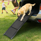Dog Steps & Ramps: Furtastic Dog Ramp For Cars Pet Ramp For Puppy Medium Dogs Old Dogs & Cats Non-slip Felt Surface Aluminium Frame Folding Portable Safety Pet Stairs