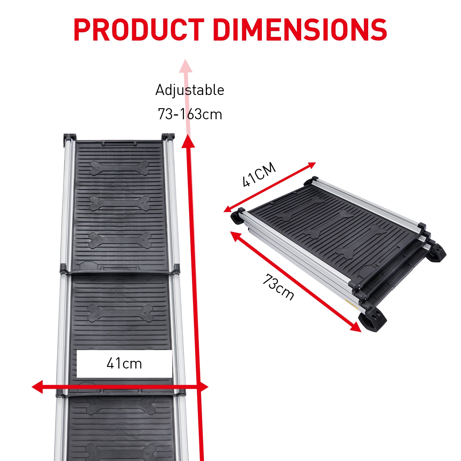 Dog Steps & Ramps: Furtastic Heavy-Duty Aluminium Telescopic Dog Pet Ramp