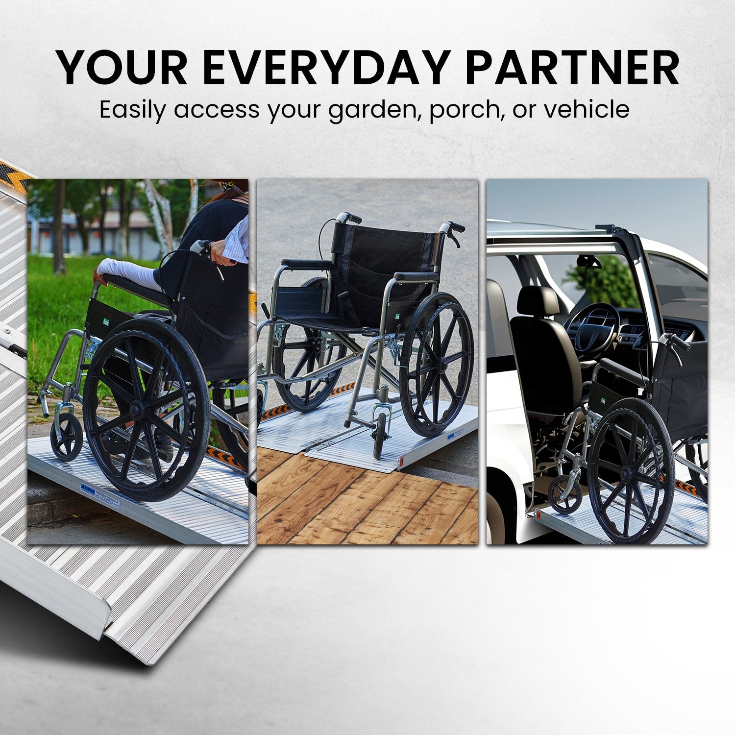 Mobility & Accessibility: Kartrite 3ft Aluminium Foldable Wheelchair Ramp R01