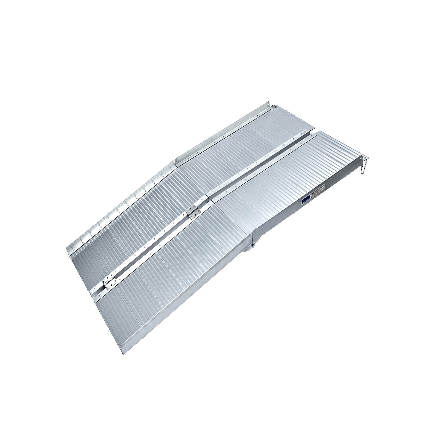Automotive Loading Ramps: Kartrite 4ft Aluminium Foldable Wheelchair Ramp Non-Slip R02 Silver