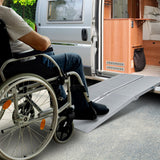 Automotive Loading Ramps: Kartrite 4ft Aluminium Foldable Wheelchair Ramp Non-Slip R02 Silver