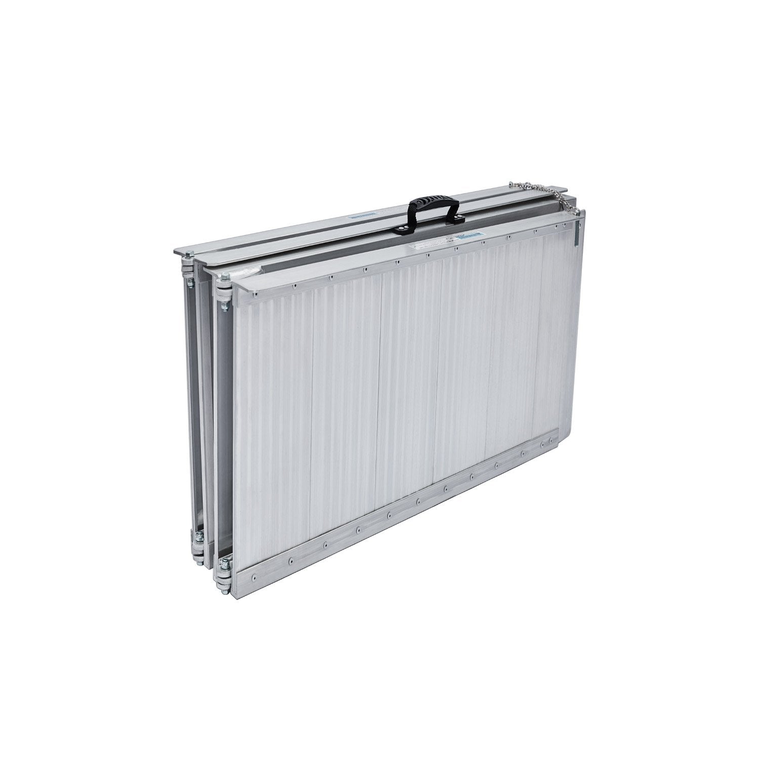 Automotive Loading Ramps: Kartrite 4ft Aluminium Foldable Wheelchair Ramp Non-Slip R02 Silver