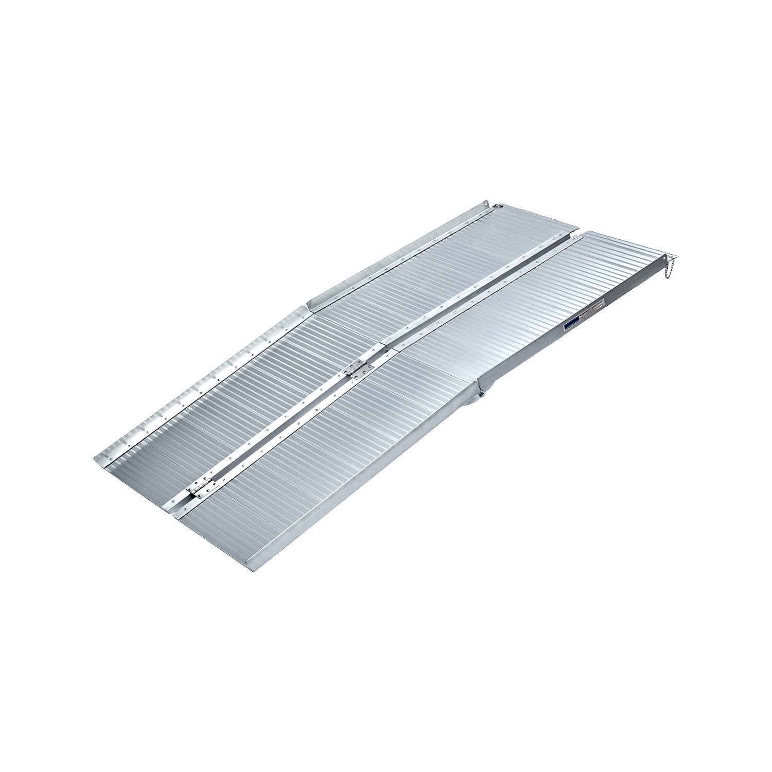 Automotive Loading Ramps: Kartrite 5ft Aluminium Foldable Wheelchair Ramp Non-Slip R02 Silver