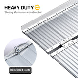 Automotive Loading Ramps: Kartrite 5ft Aluminium Foldable Wheelchair Ramp Non-Slip R02 Silver