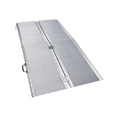 Automotive Loading Ramps: Kartrite 5ft Aluminium Foldable Wheelchair Ramp Non-Slip R02 Silver