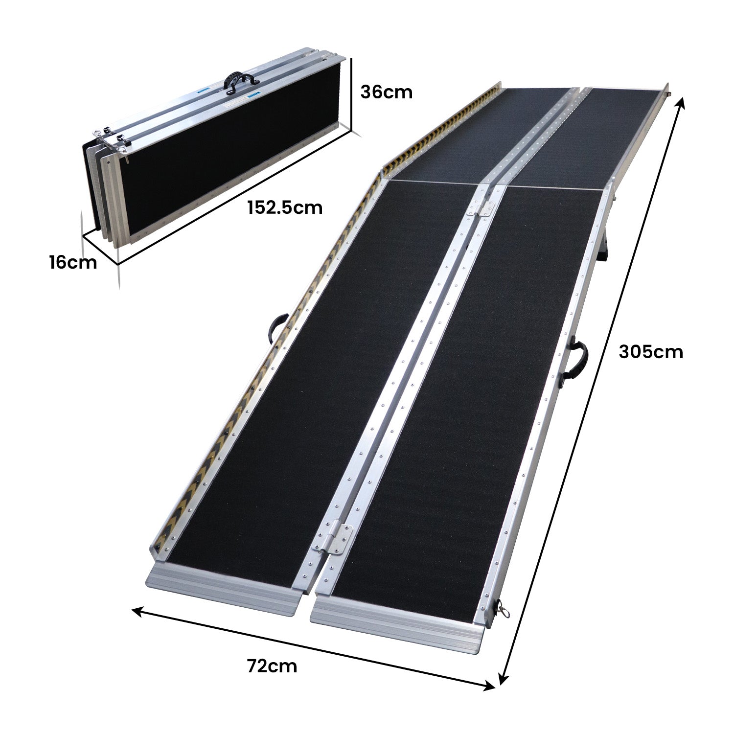 Dog Steps & Ramps: Kartrite Folding Aluminium Wheelchair Ramp 10FT Portable Mobility Access Ramp