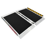 Mobility & Accessibility: Kartrite Aluminium Wheelchair Ramp 2FT Mobility Ramp with High Grip Surface Safety Side Rails Locking Pin & Carry Handle
