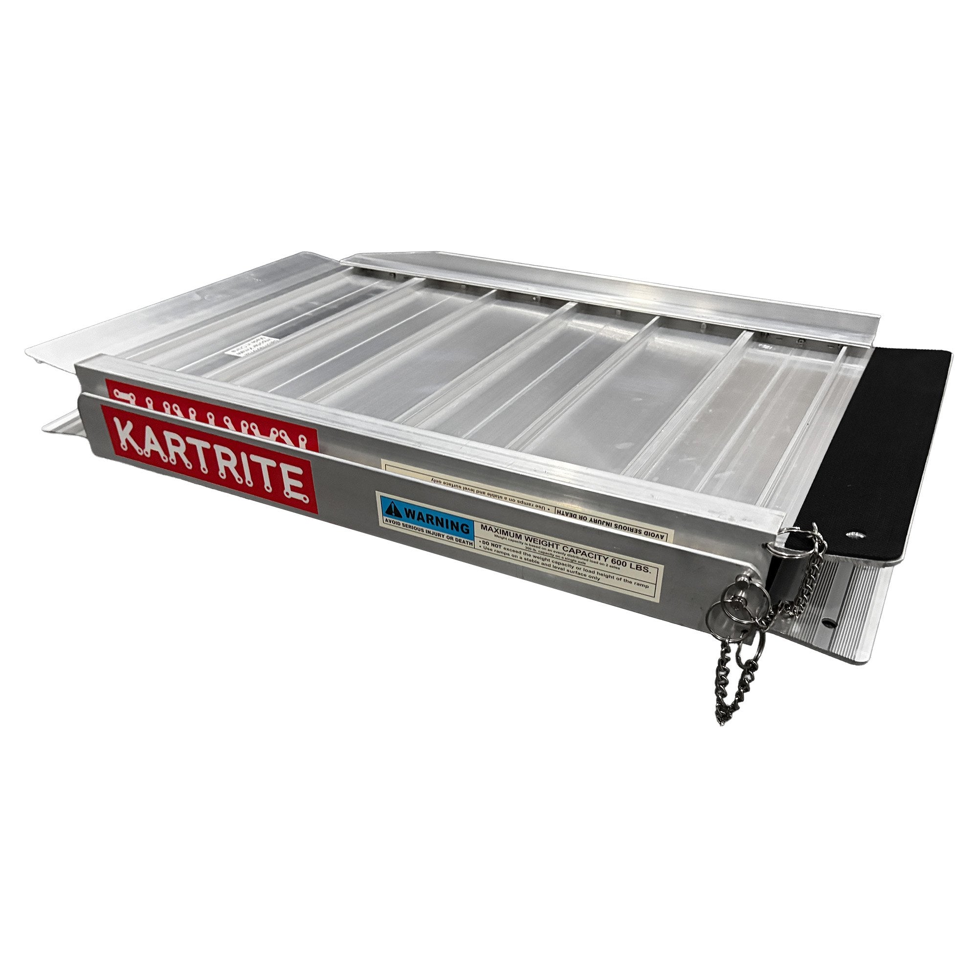 Mobility & Accessibility: Kartrite Aluminium Wheelchair Ramp 2FT Mobility Ramp with High Grip Surface Safety Side Rails Locking Pin & Carry Handle