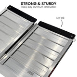 Mobility & Accessibility: Kartrite Aluminium Wheelchair Ramp 2FT Mobility Ramp with High Grip Surface Safety Side Rails Locking Pin & Carry Handle