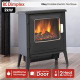 Electric Heaters: Dimplex 2kW Riley Portable Electric Fire Stove