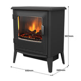 Electric Heaters: Dimplex 2kW Riley Portable Electric Fire Stove