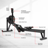 Exercise Bikes: Powertrain Air Rowing Machine Resistance Rower for Home Gym Cardio