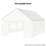 Canopies & Gazebos: Wallaroo 6x6 White Premium Outdoor Event Marquee Roof Spare Part