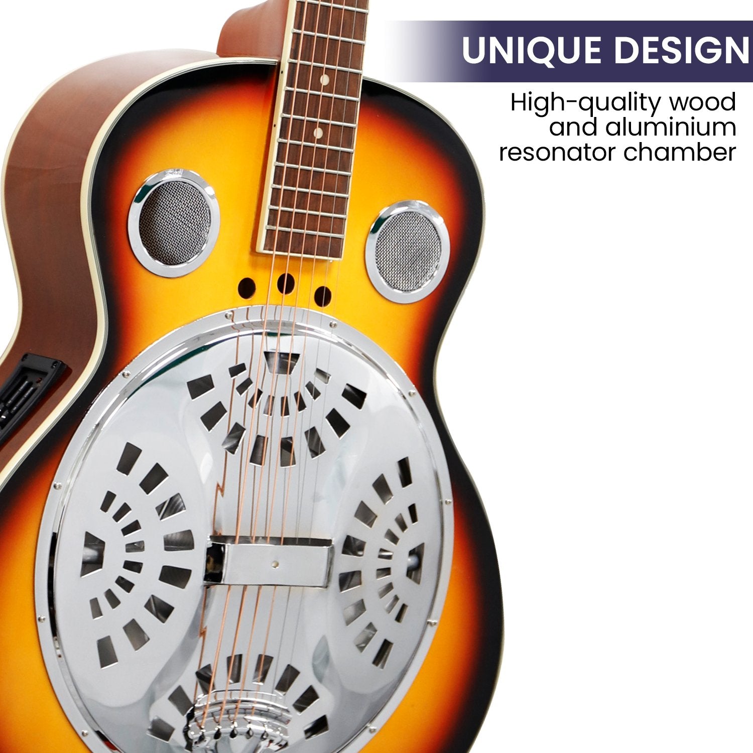 Guitars: Karrera 40in Resonator Guitar - Sunburst