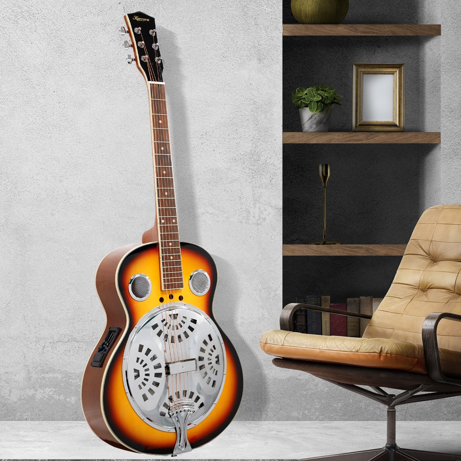 Guitars: Karrera 40in Resonator Guitar - Sunburst
