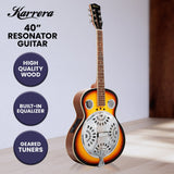 Guitars: Karrera 40in Resonator Guitar - Sunburst