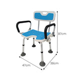 Table & Bar Stools: Orthonica Height Adjustable Aluminium Shower Chair With Adjustable Armrests
