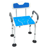 Table & Bar Stools: Orthonica Height-Adjustable Aluminium Commode Shower Chair with Armrests Backrest Armrests Soft Stool Seat Aid