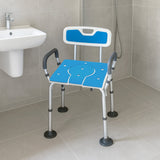 Table & Bar Stools: Orthonica Height-Adjustable Aluminium Commode Shower Chair with Armrests Backrest Armrests Soft Stool Seat Aid