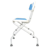 Bathroom Cabinets, Cupboards & Storage: Orthonica Compact & Foldable Commode Shower Chair w/Height Adjustable Aluminium Frame Non Slip Feet HDPE Seat & Backrest